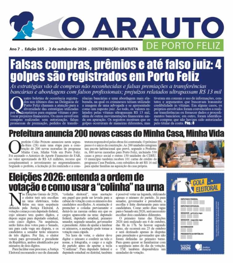 Capa da Edição 165