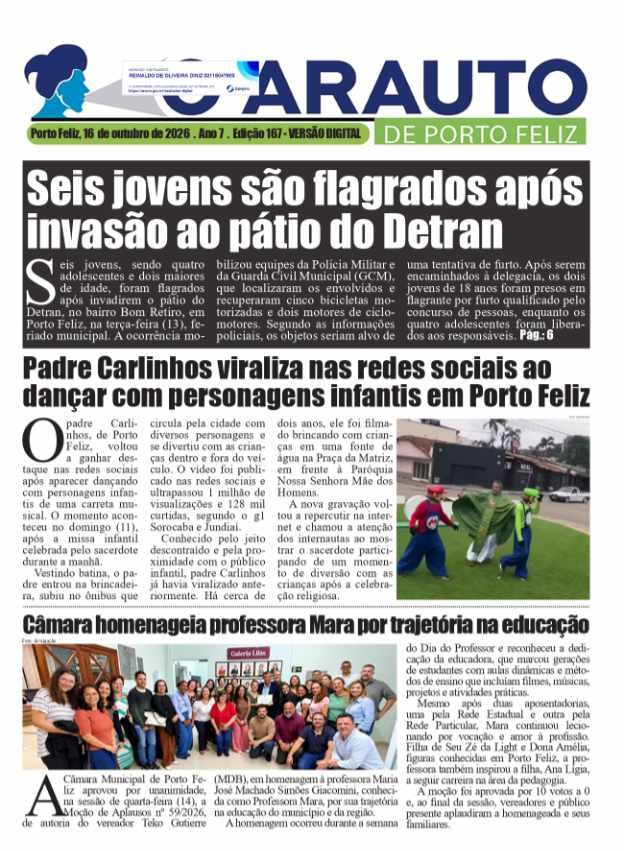 Capa da Edição 167