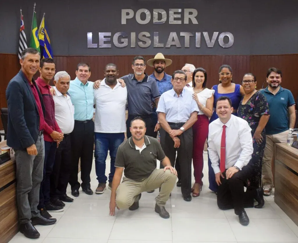 Foto com os homenageados