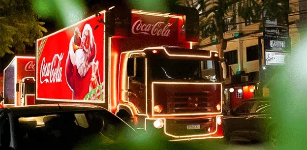 Nesta segunda tem Caravana de Natal da Coca-Cola em Porto Feliz