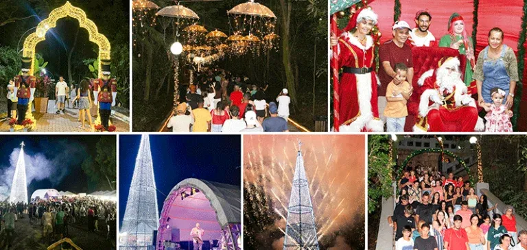 Atrações de Natal no Parque das Monções atraiu milhares de pessoas