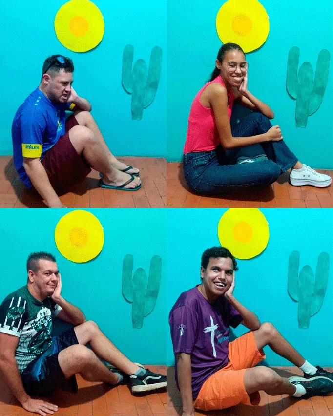 Alunos da Apae fazem releitura da obra “Abaporu”, de Tarsila do Amaral