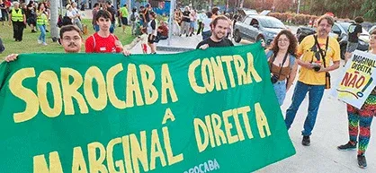 Pesquisadores participam de manifestação em prol do rio Sorocaba