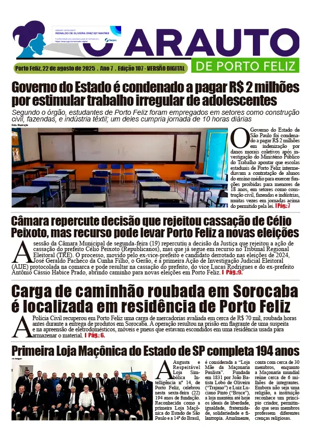 Capa da Edição 107