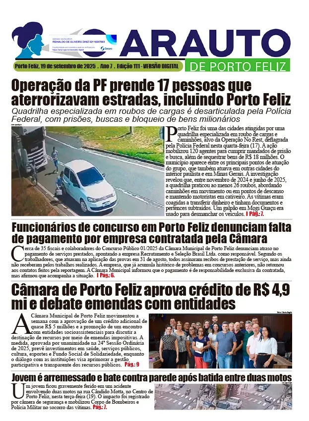 Capa da Edição 111