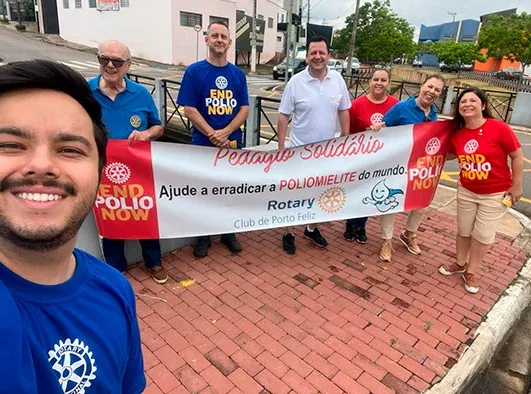 Rotary Club de Porto Feliz realiza Pedágio Solidário
