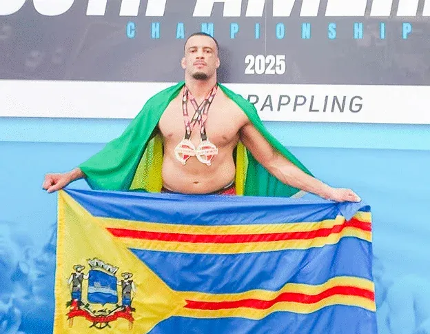 Porto Feliz vibra com conquista histórica de atleta Carlos Henrique Alves de Sá Júnior no ADCC Argentina