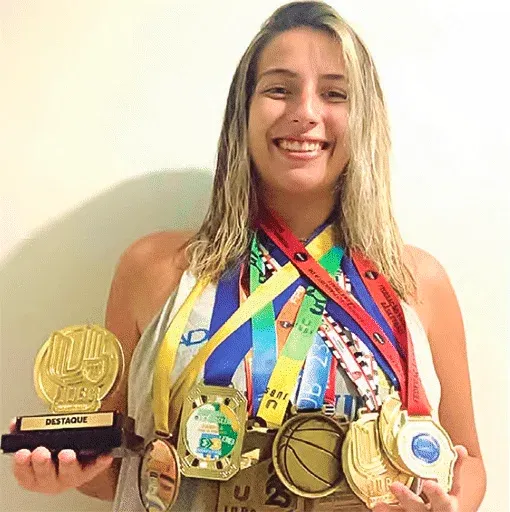 Atleta revelada pelo Coronel Esmédio Basket Club conquista nove títulos 