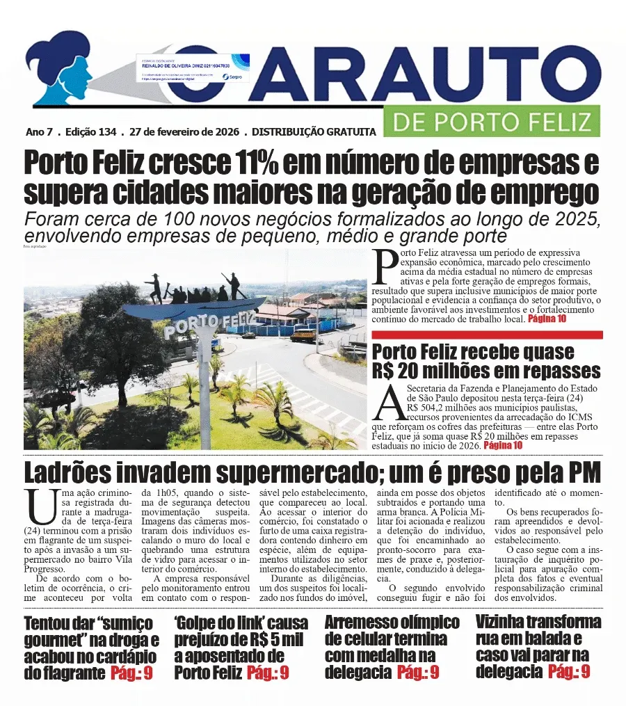 Capa da Edição 134