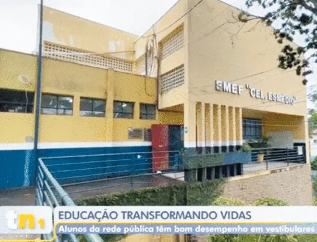 Escola Coronel Esmédio é destaque na TV Tem