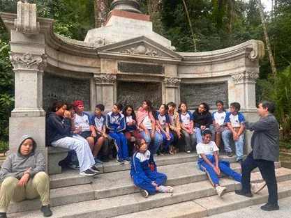 Alunos da E.M.E.F. Prof. António de Pádua Martins de Melo conhecem a riqueza histórica de Porto Feliz