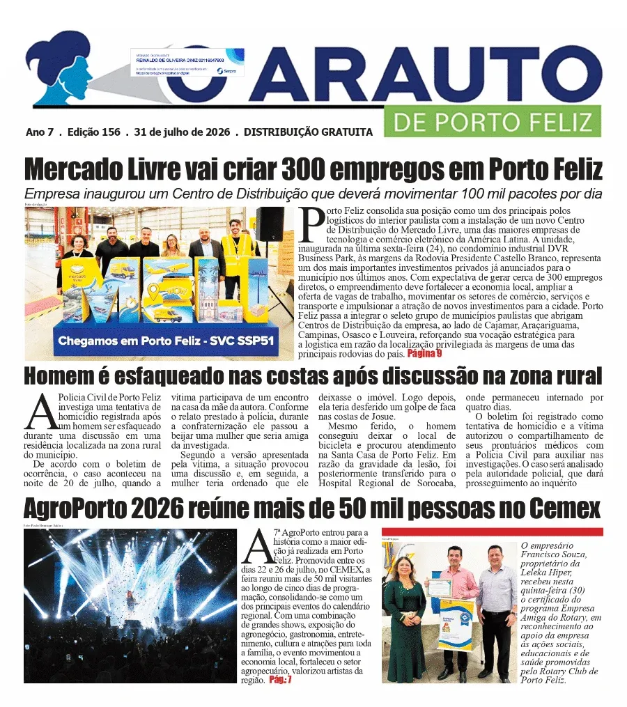 Capa da Edição 156